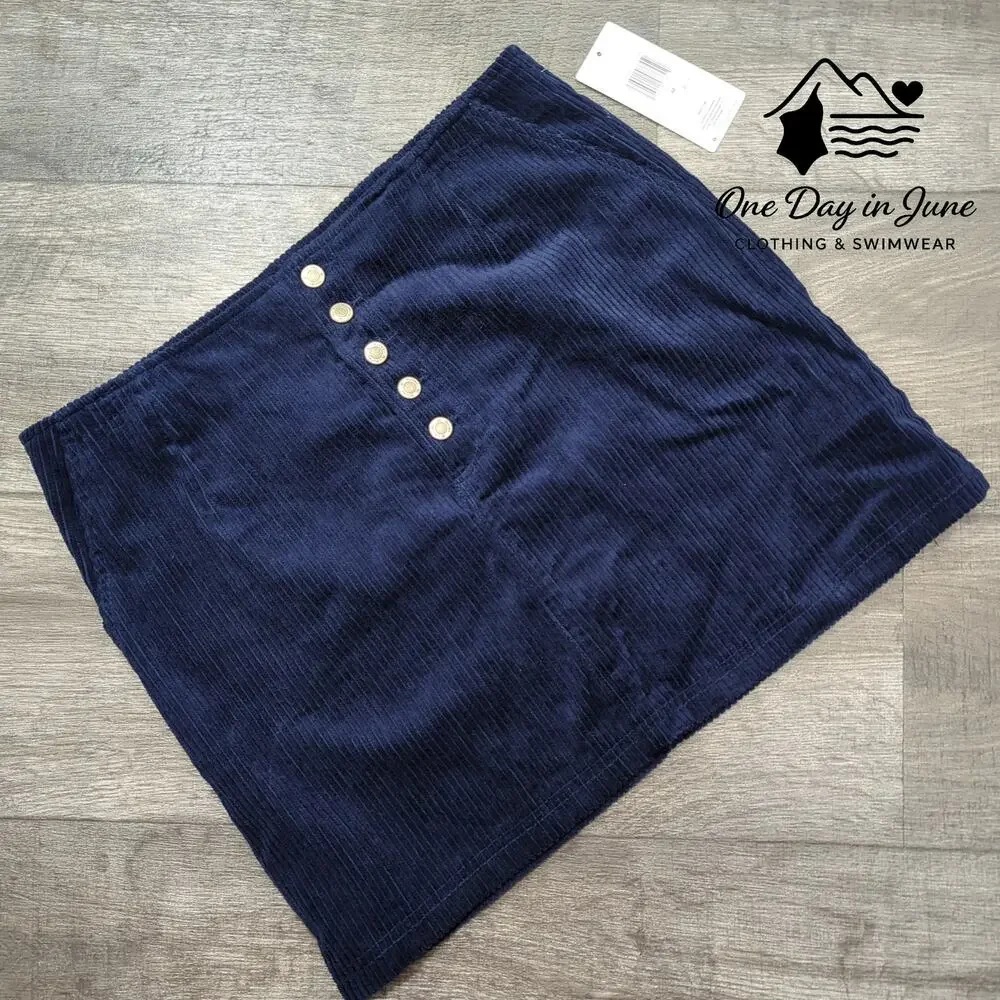 Hurley Corduroy Mini Skirt Size M - Picture 1 of 5